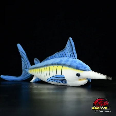 comprar pelúcia de animal exótico marlin azul 46cm