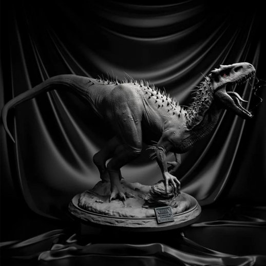 escultura dinossauro indominus rex