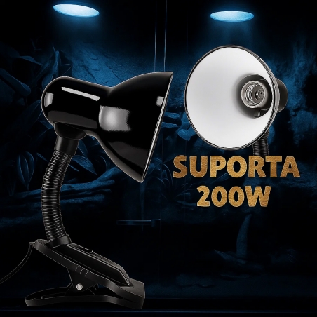 Suporte lâmpada para Répteis