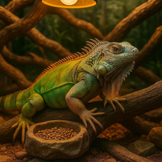 Lâmpada para Iguana