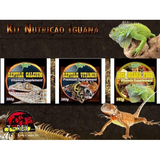 Iguana Ração Cálcio e Vitaminas