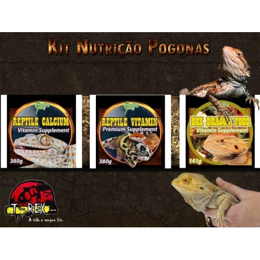 Pogona Ração Cálcio e Vitaminas