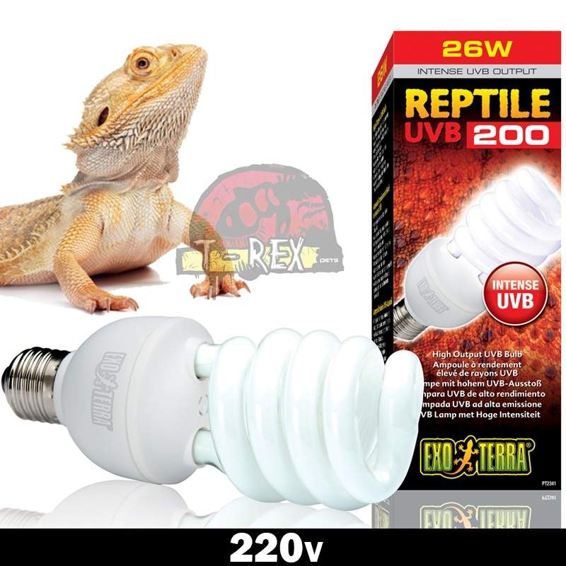 Exo Terra Reptile Intense UVB 200 High Output Bulb 26W High D3