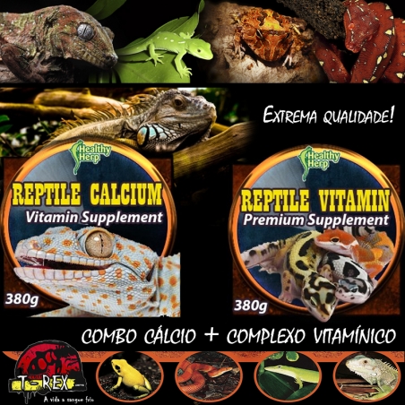 Calcio Vitamina para Iguana Jabuti