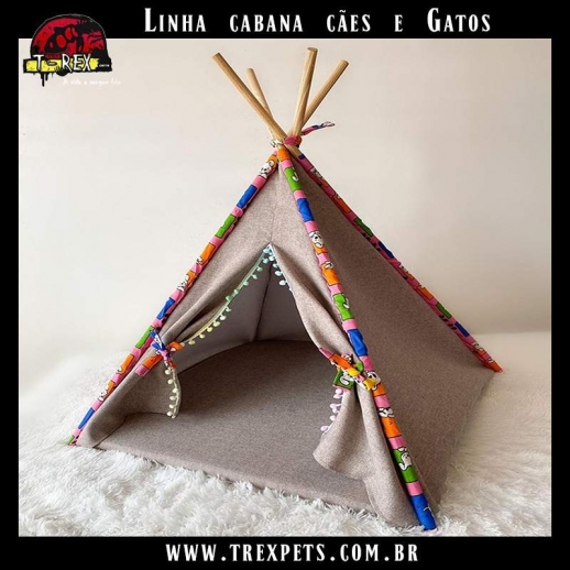 caminha cabana para cães e gatos