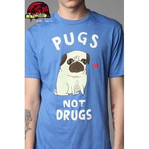 Camisa Pugs not Drugs